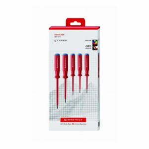 PB SWISS TOOLS ピービ―スイスツールズ 5本組 エレクトロ 絶縁トルクスドライバーセット ペーパーBOX入 5549CBB(代引不可)【送料無料】