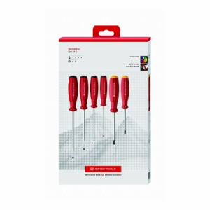 PB SWISS TOOLS ピービ—スイスツールズ 6本組 スイスグリップ マイナスドライバーセット ペーパーBOX入 8560CBB(代引不可)【送料無料】