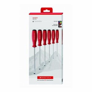 PB SWISS TOOLS ピービ—スイスツールズ 6本組 スイスグリップ マイナスドライバーセット ペーパーBOX入 8561CBB(代引不可)【送料無料】