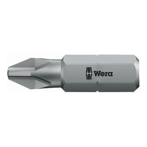 WERA ベラ プラスネジ用 ドライバービット 差込6.35mm 刃先サイズ+1 全長25mm 072070(代引不可)