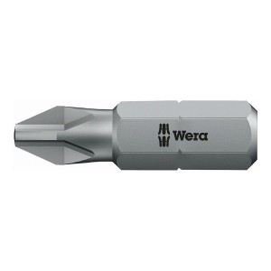 WERA ベラ プラスネジ用 ドライバービット 差込6.35mm 刃先サイズ+2 全長25mm 072072(代引不可)