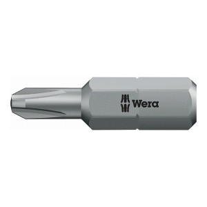 WERA ベラ プラスネジ用 ドライバービット 差込6.35mm 刃先サイズ+2 全長25mm 135009(代引不可)