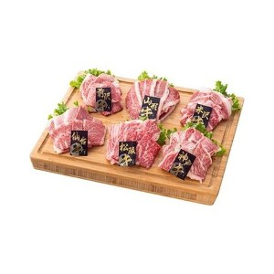 6大銘柄和牛焼肉食べ比べ 食品 ギフト プレゼント 贈答 熨斗 のし 贈り物 記念日 お祝い 冠婚葬祭 内祝 御祝 無地 出産内祝 結婚内祝 御