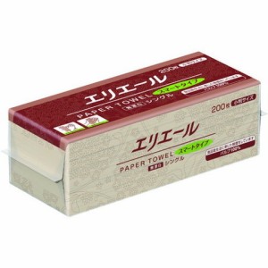 エリエール ペーパータオルスマートタイプ無漂白シングル200枚小判 703514(代引不可)【送料無料】