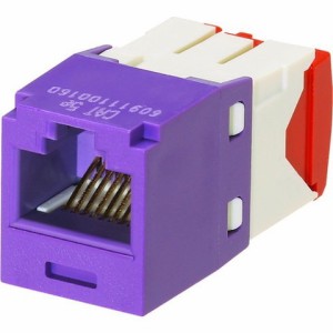 パンドウイット カテゴリ5E RJ45モジュラージャック UTP TGタイプ 紫 CJ5E88TGVL CJ5E88TGVL(代引不可)