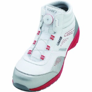 IGNIO ダイヤル式セーフティシューズ A種 ホワイト24.0cm IGNIO IGS1058TGFWH24.0 保護具 安全靴 作業靴 プロテクティブスニーカー(代引
