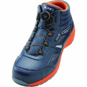IGNIO ダイヤル式セーフティシューズ A種 ネービー24.5cm IGNIO IGS1058TGFNV24.5 保護具 安全靴 作業靴 プロテクティブスニーカー(代引
