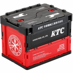 KTC KTC折リ畳ミコンテナ 20L (ブラック) KTC YG195BK 物流 保管用品 コンテナ パレット 折りたたみコンテナ(代引不可)