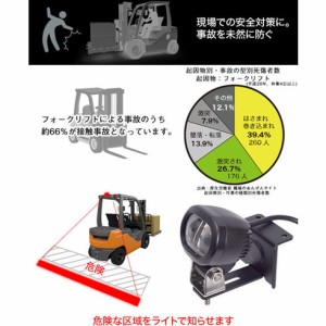 サンコー フォークリフトセーフティLEDレーザー サンコー SFLSLEDL 安全用品 安全用品 重機用接触防止用品(代引不可)【送料無料】