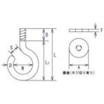 水本 ステンレス 吊リフック (カットアンカー付) フック長サ39mm 水本 QH5 金物 建築資材 建築金物 荷役金具(代引不可)