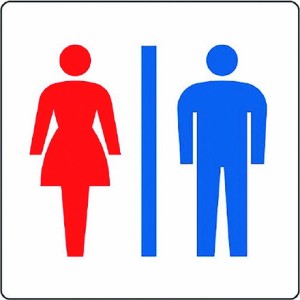 ユニット ピクトサイン トイレ男女 ユニット 安全用品 標識 標示 安全標識(代引不可)