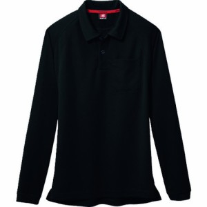 バ-トル 長袖ポロシャツ 103-35-3L ブラック バートル 保護具 作業服 シャツ(代引不可)