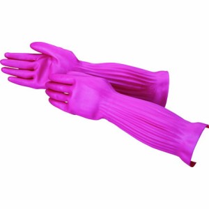 ダンロップ デイリープリーツ Mレッド ダンロップホームプロダクツ 保護具 作業手袋 天然ゴム手袋(代引不可)