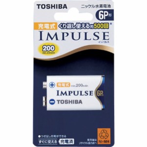 東芝 ニッケル水素充電池IMPULSE 6P形 東芝 オフィス 住設用品 オフィス備品 電池(代引不可)