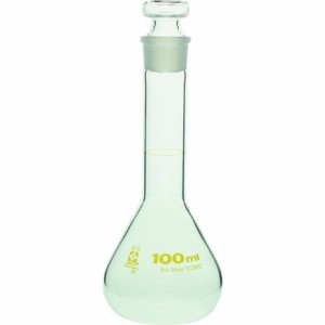 SIBATA メスフラスコ 短形 100mL 柴田科学 研究用品 理化学用品 メスシリンダー(代引不可)