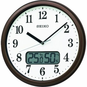 SEIKO 電波掛時計 "KX244B" (温度湿度表示付キ) KX244B(代引不可)【送料無料】