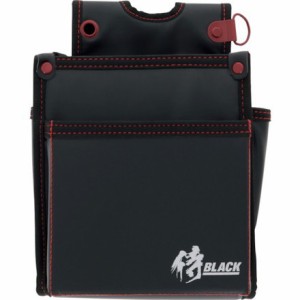 侍BLACK 電工腰袋 2段SRBT-11 高儀 手作業工具 バックパック ツールバッグ 工具差し 腰袋(代引不可)