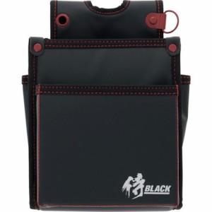 侍BLACK 薄型電工腰袋 2段SRBT-12 高儀 手作業工具 バックパック ツールバッグ 工具差し 腰袋(代引不可)