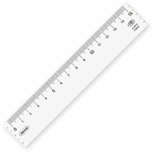 共栄プラスチック メタクリル直線定規 15cm 共栄プラスチック 測定 計測用品 測定工具 定規(代引不可)
