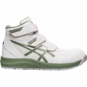 アシックス ウィンジョブCP216 ホワイトXライケングリーン 25.5cm アシックスジャパン 保護具 安全靴 作業靴 プロテクティブスニーカー(