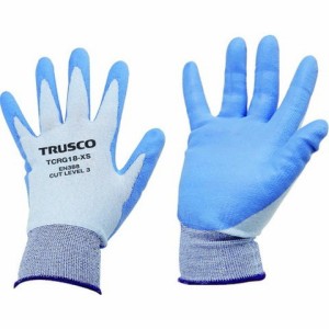 TRUSCO トラスコ 耐切創手袋 18G ポリウレタンコーティング XSサイズ TCRG18XS(代引不可)