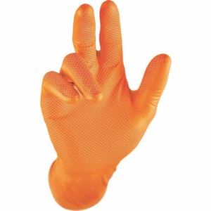 ハラダ グリッパーズグローブ オレンジ L50枚入 原田産業 保護具 作業手袋 使い捨て手袋(代引不可)