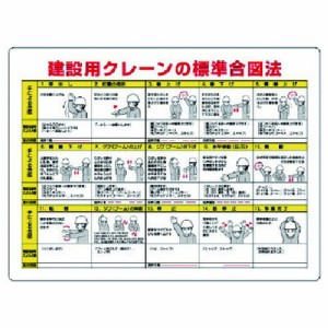 ユニット クレーン合図法 無線手合図併記型 ユニット 安全用品 標識 標示 安全標識(代引不可)