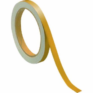 ユニット 反射テープ黄 ポリエステル樹脂フィルム 10mm幅×10m巻 ユニット 梱包用品 テープ用品 反射テープ(代引不可)