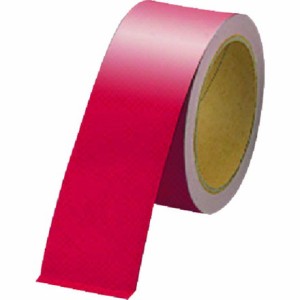 ユニット 反射テープ赤 ポリエステル樹脂フィルム 50mm幅×10m ユニット 梱包用品 テープ用品 反射テープ(代引不可)