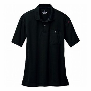 バートル 半袖ポロシャツ667-35-LLブラック 66735LL 保護具 作業服 シャツ(代引不可)