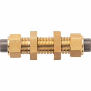 潤工社 黄銅製継手(ミリ系列) 隔壁ユニオン 8×6mm PUP8X6BS 空圧用品 流体継手・チューブ チューブ継手(代引不可)