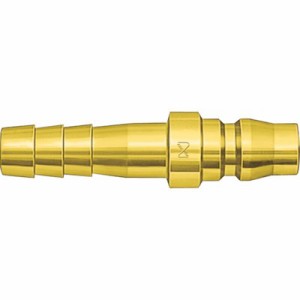 日東 真ちゅう製ハイカプラ(ホース取付用プラグ)相手側1/4インチ 1.5Mpa(00201) 20PHBRASS 空圧用品 流体継手・チューブ 金属カップリン