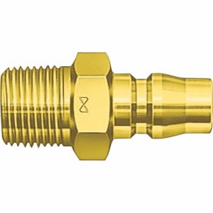 日東 真ちゅう製ハイカプラ(めねじ取付用プラグ)相手側Rc1 耐圧力1.5Mpa(00217) 800PMBRASS 空圧用品 流体継手・チューブ 金属カップリン