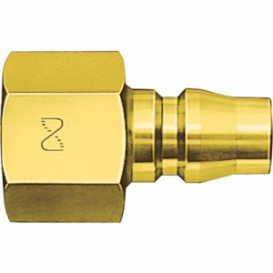 日東 真ちゅう製ハイカプラ(おねじ取付用プラグ)相手側R1/4耐圧力1.5Mpa(00203) 20PFBRASS 空圧用品 流体継手・チューブ 金属カップリン