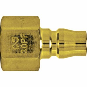 日東 真ちゅう製ハイカプラ(おねじ取付用プラグ)相手側R3/8耐圧力1.5Mpa(00206) 30PFBRASS 空圧用品 流体継手・チューブ 金属カップリン