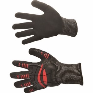 富士手袋 ナックルアーマーC4 赤 L 9900RL 保護具 作業手袋 耐切創手袋(代引不可)