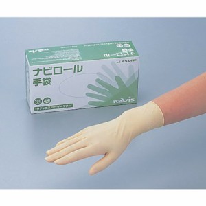 AS ナビロール手袋 L(100枚入) 359321 保護具 作業手袋 使い捨て手袋(代引不可)