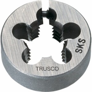TRUSCO 左・アジャスタブル丸ダイス 25径 M6×1.0 (SKS) LT25D6X1.0 切削工具 ねじ切り工具 ダイス(代引不可)