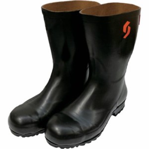 SHIBATA 安全耐油長靴(黒) AO012 27.0 AO01227.0 保護具 安全靴・作業靴 安全長靴(代引不可)【送料無料】
