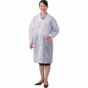 AS ディスポ白衣 L 8405502 研究用品 クリーンルーム関連用品 ウェア・白衣(代引不可)