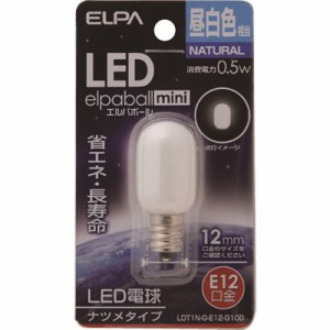 ELPA LEDナツメ形E12 LDT1NGE12G100 工事・照明用品 作業灯・照明用品 LED電球(代引不可)