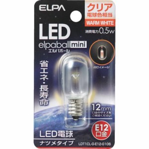 ELPA LEDナツメ形E12 LDT1CLGE12G106 工事・照明用品 作業灯・照明用品 LED電球(代引不可)