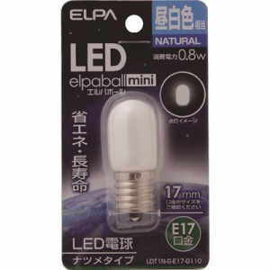 ELPA LEDナツメ形E17 LDT1NGE17G110 工事・照明用品 作業灯・照明用品 LED電球(代引不可)