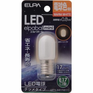 ELPA LEDナツメ形E17 LDT1LGE17G111 工事・照明用品 作業灯・照明用品 LED電球(代引不可)