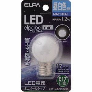 ELPA 電球(LED) LED電球G30形E17 明るさ55lm 昼白色相当 LDG1NGE17G240 工事・照明用品 作業灯・照明用品 LED電球(代引不可)