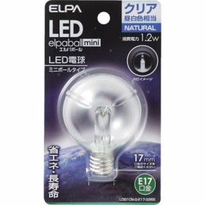 ELPA 電球(LED) LED電球G50形E17 明るさ55lm クリア昼白色相当 LDG1CNGE17G265 工事・照明用品 作業灯・照明用品 LED電球(代引不可)