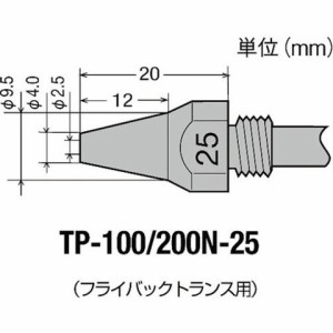 グット TP-100用 替ノズル φ2.5 TP100N25(代引不可)