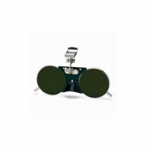 YAMAMOTO 二眼型遮光メガネ 遮光度#6 レンズ色グリーン NO.227-6 山本光学(株) 溶接用品 遮光メガネ(代引不可)