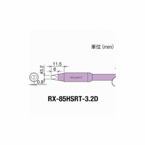 グット 交換コテ先(RX-8シリーズ) コテ先幅3.2mm RX-85HSRT-3.2D 太洋電機産業(株) はんだ用品 ステーション型はんだこて(代引不可)