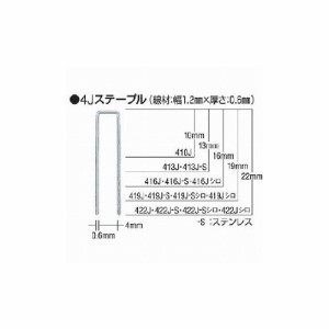 MAX タッカ用ステンレスステープル 肩幅4mm 長サ13mm 5000本入リ 413J-S マックス(株) 土木作業・大工用品 釘打機(代引不可)【送料無料】